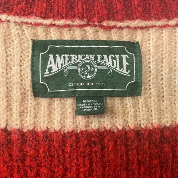🚨CLEARANCE 0124-8 American Eagle striped cardigan - Picture 4 of 4